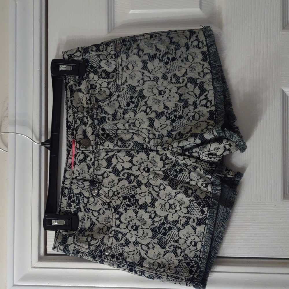 Betsey Johnson Rose & Skull Shorts